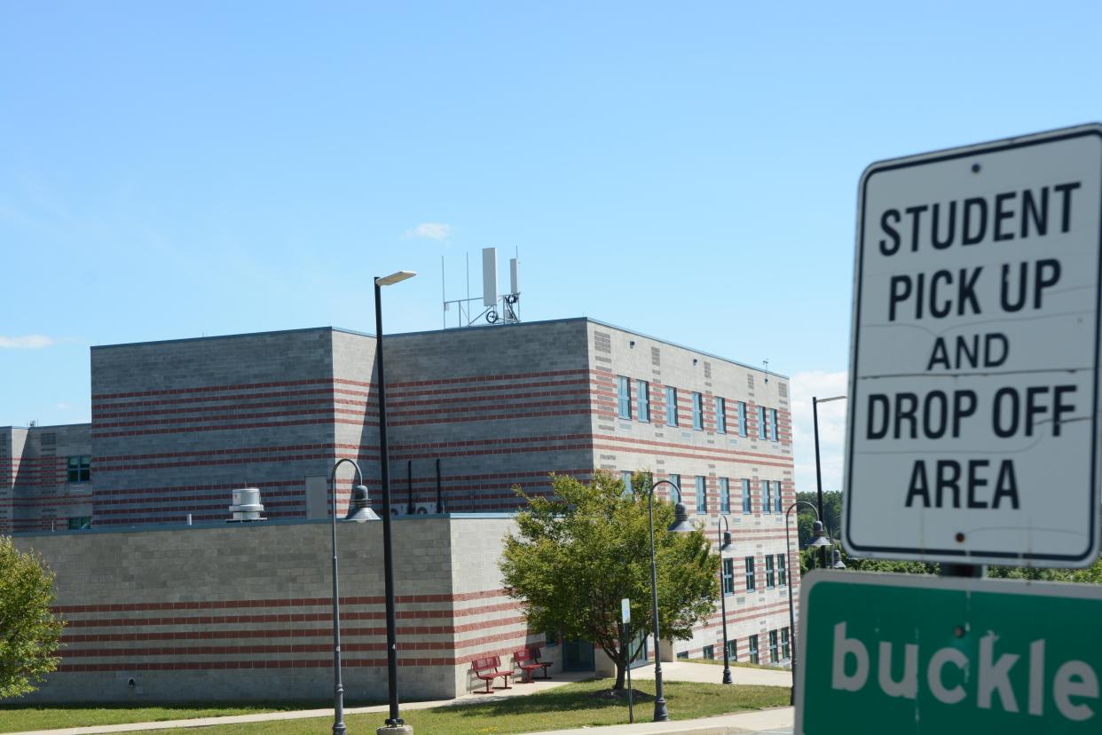 A 5G cell tower as seen on the roof of Stroudsburg Middle School. A recent petition is calling for the removal of the tower, citing health concerns the school district calls "unfounded."