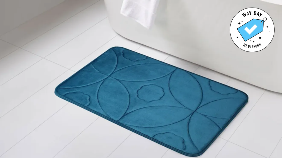 Step in and out of your bathroom with comfort by shopping these Wayfair bath rug deals.