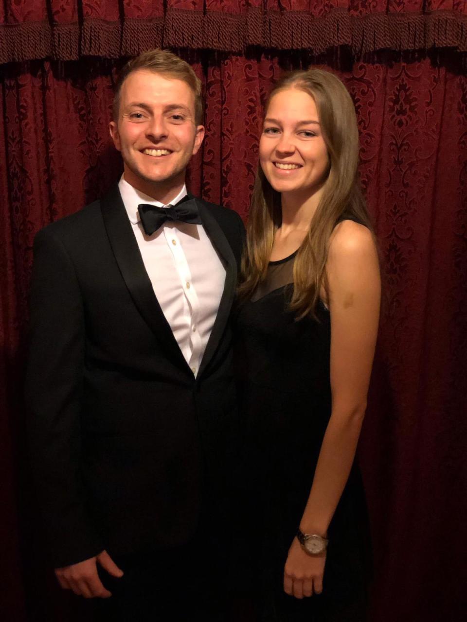 Emma Bond with pictured with her fiance, Edd Blake, in 2019.