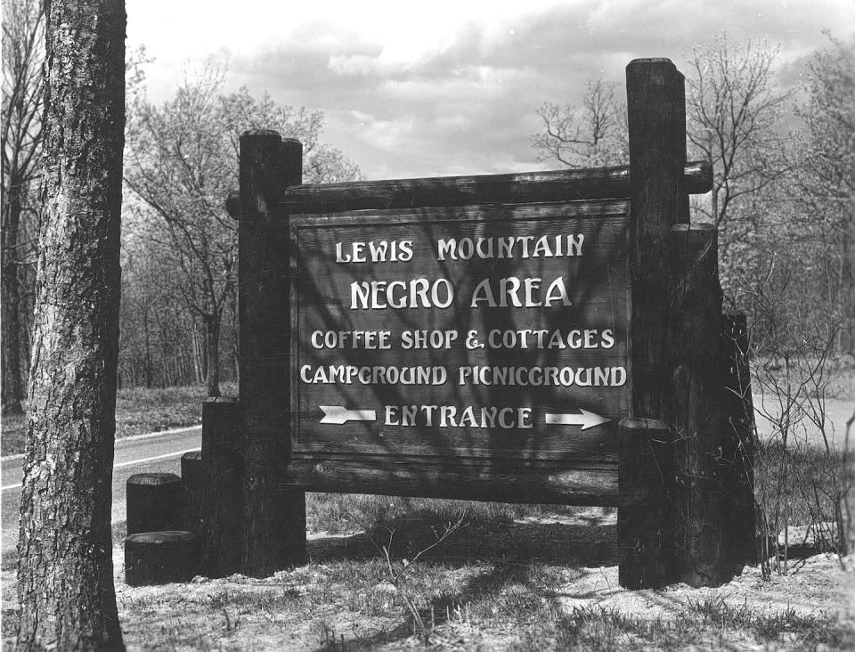 In this undated photograph taken between 1939 and 1950, the history of racial segregation at the Shenandoah National Park in Virginia is revealed. <a href="https://www.nps.gov/media/photo/gallery-item.htm?pg=5994917&id=1e62a6e9-155d-451f-6737-61d6190f8193&gid=20B61590-155D-451F-6786CFBCF8DF232B" rel="nofollow noopener" target="_blank" data-ylk="slk:National Park Service;elm:context_link;itc:0;sec:content-canvas" class="link ">National Park Service</a>