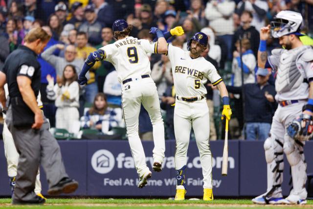 Back-to-back-to-back homers lead Brewers' drubbing of Max Scherzer