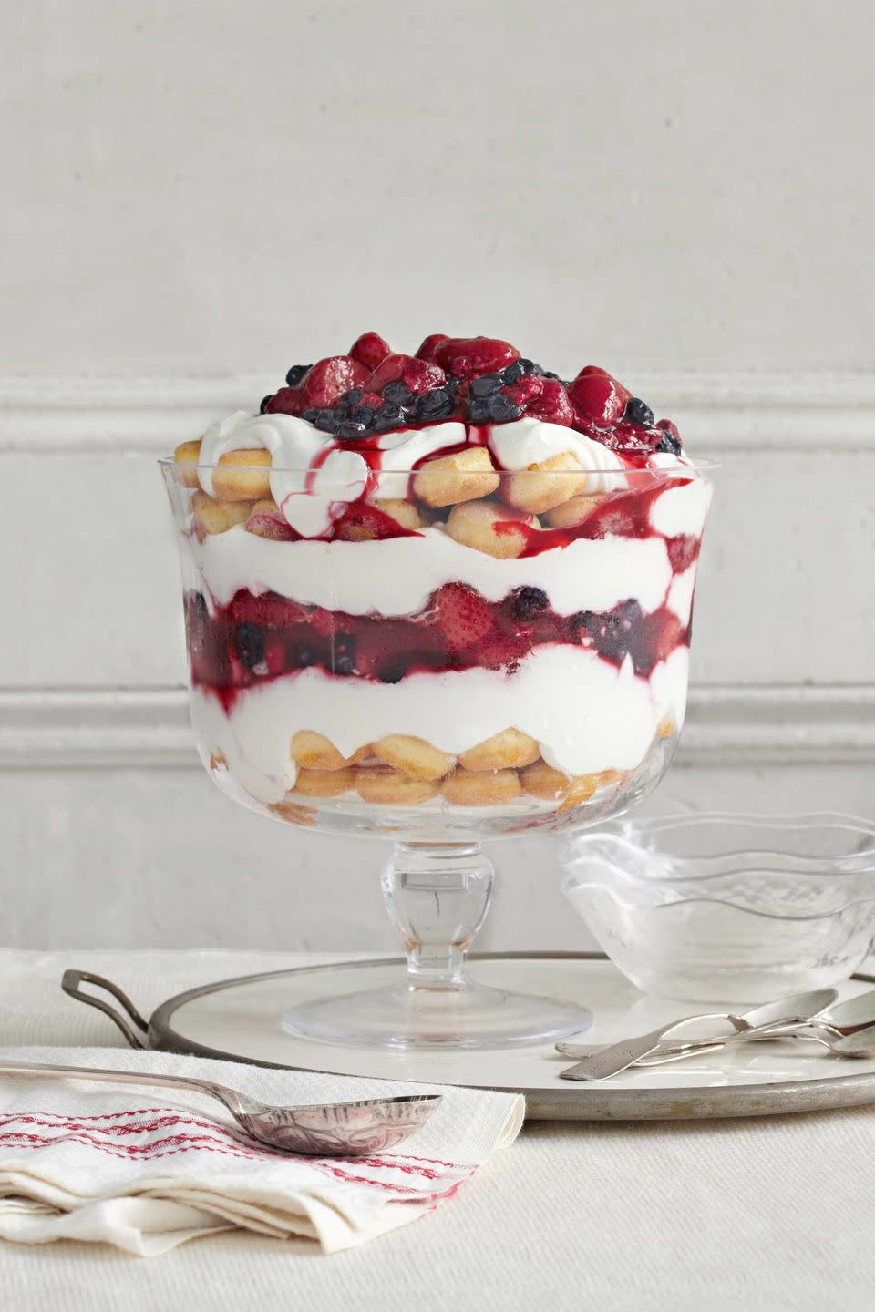 Vanilla Yogurt and Berry Trifle