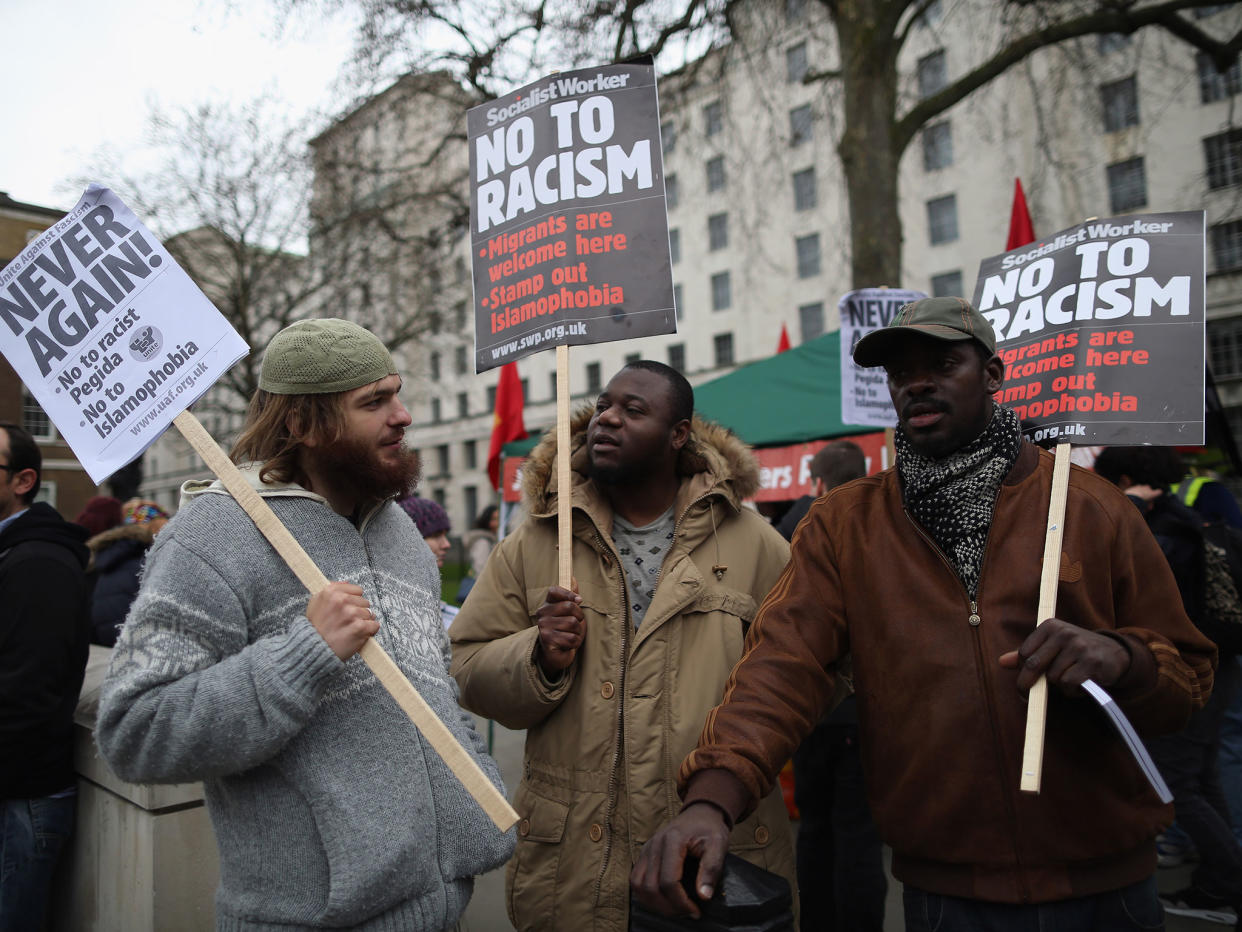 In the week following the Brexit vote, the number of reported hate crimes increased five-fold: Getty