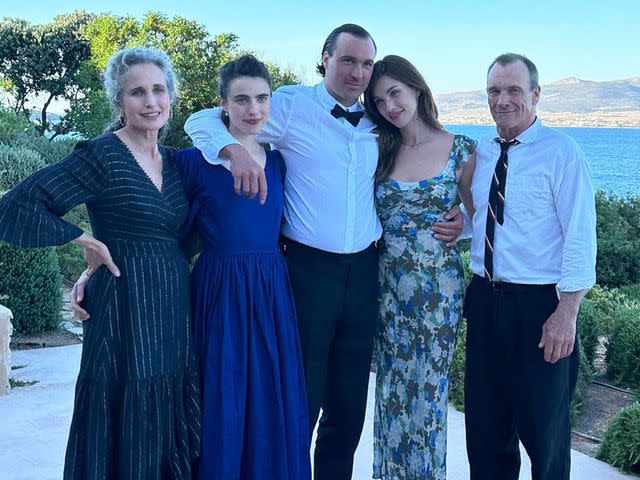 <p>Andie MacDowell Instagram</p> Andie MacDowell with her family