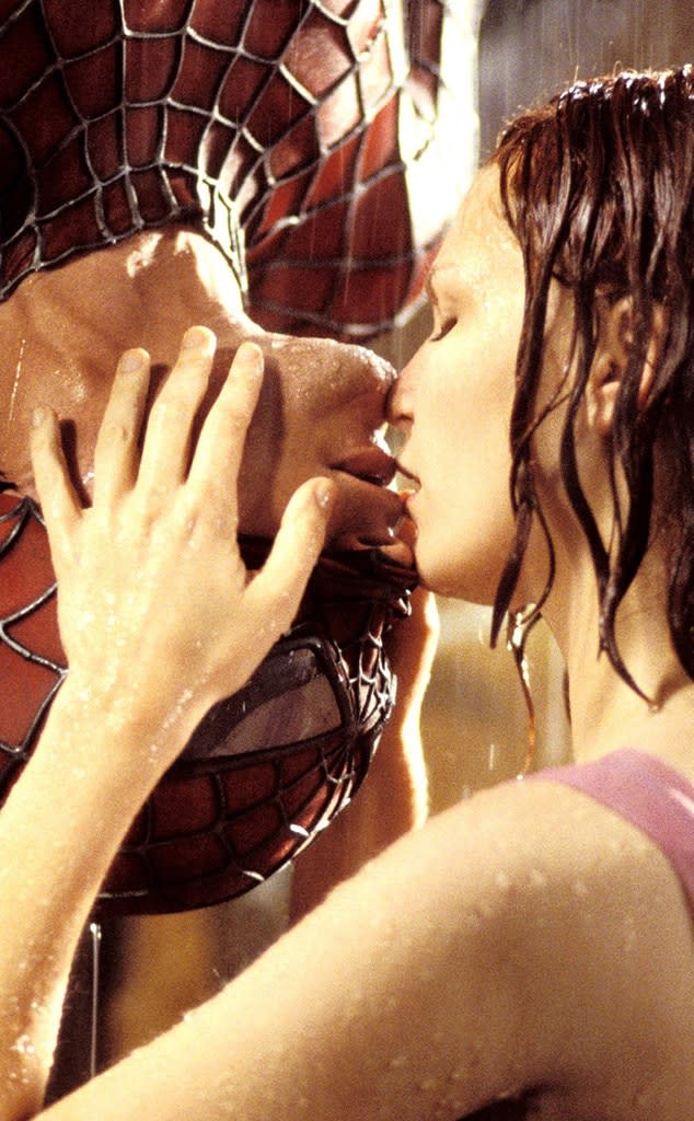 Spiderman, Kiss, Tobey Maguire, Kirsten Dunst