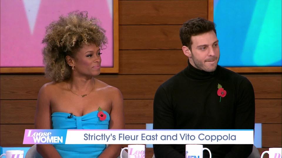 Fleur and Vito explained what had happened on Loose Women. (ITV)