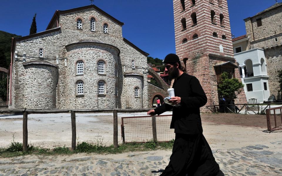 Around 2,000 monks live on the peninsula known collectively as Mt Athos - AFP