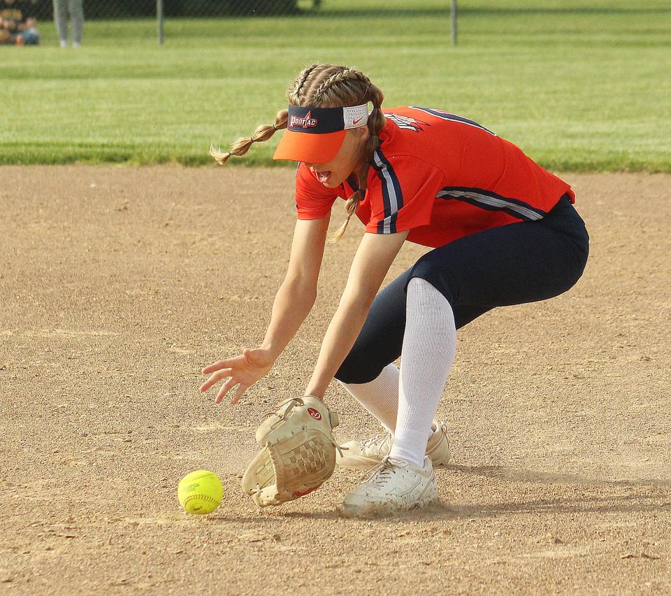 Brooke Fox is a rookie playing softball for the Indians, but the Pontiac senior has been a solid contributor at second base.