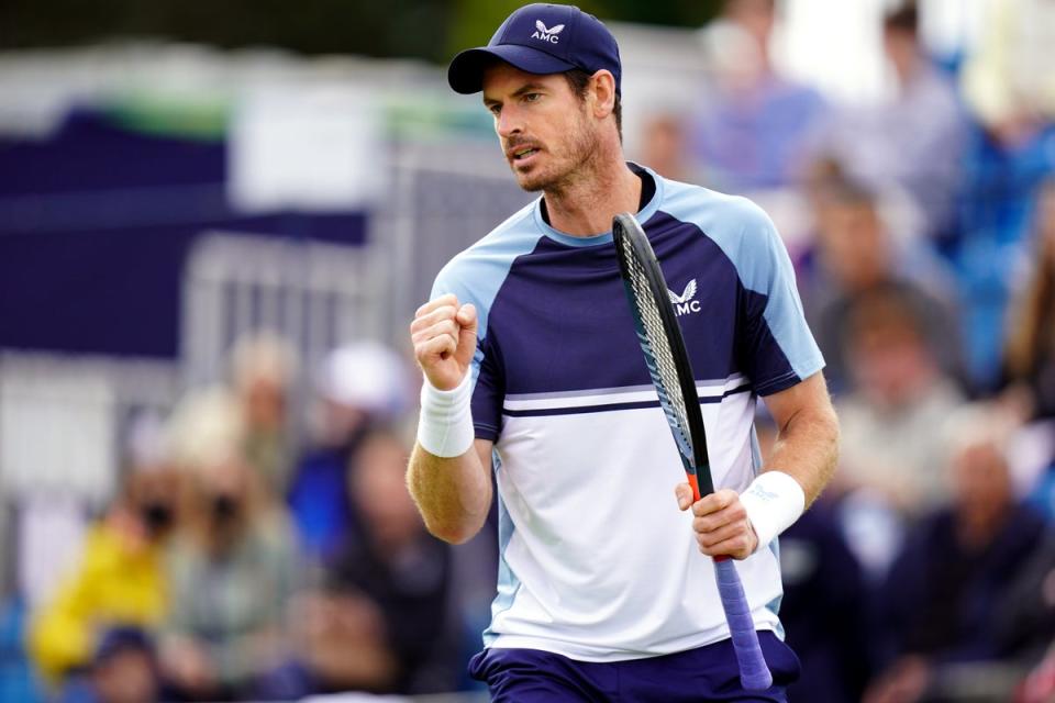 Andy Murray started his grass-court campaign with a comfortable victory (Adam Davy/PA) (PA Wire)