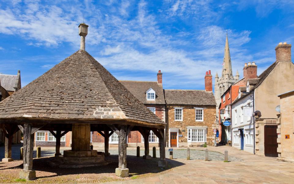 Oakham, home to Buttercross square, is one of only two towns in Rutland, famously the smallest historic county in England - Alamy 