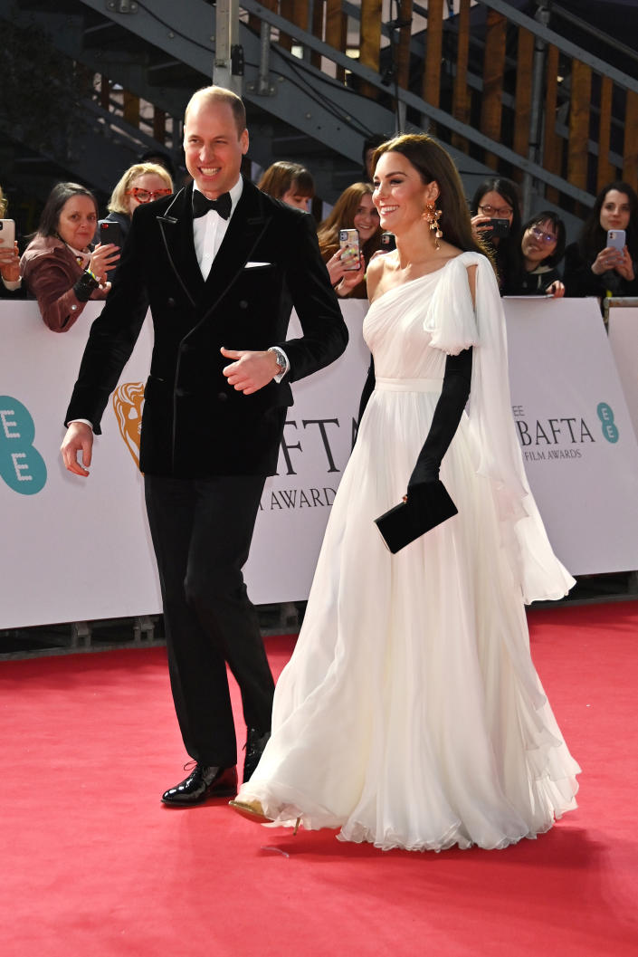 Prince and Princess of Wales at the EE BAFTA Film Awards 2023