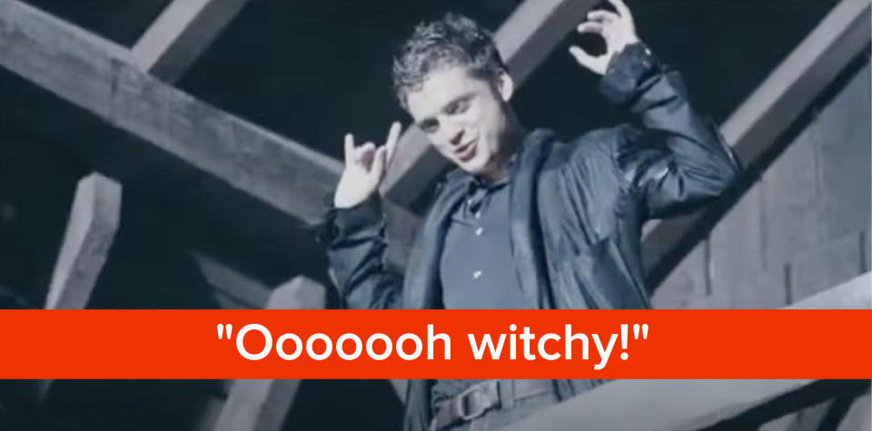 Sebastian Stan says "oooh, witchy"