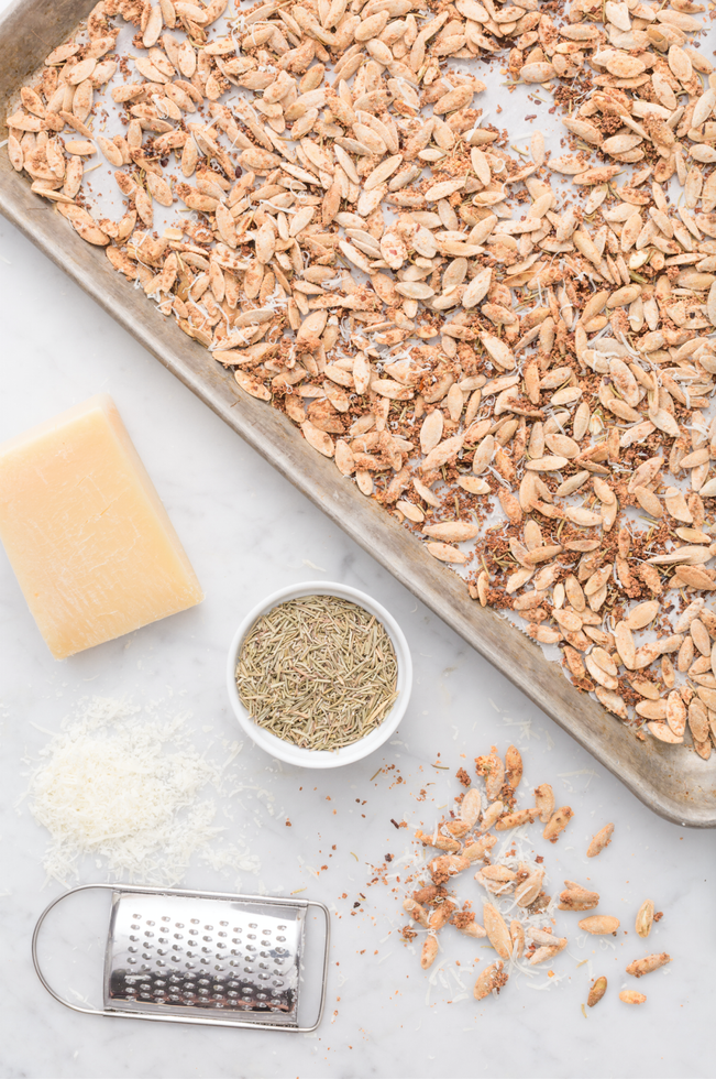 Parmesan-Rosemary Pumpkin Seeds