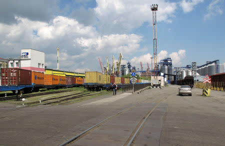 A general view shows a sea port in Odessa, Ukraine, May 18, 2016. REUTERS/Matthias Williams