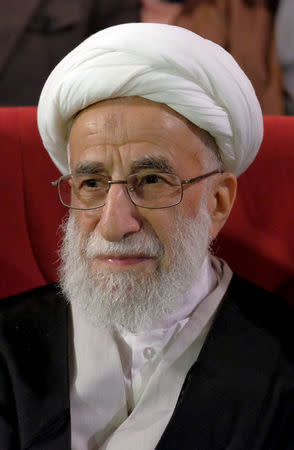 FILE PHOTO: Ayatollah Ahmad Jannati, attends a conservatives campaign gathering in Tehran February 24, 2016. REUTERS/Raheb Homavandi/TIMA