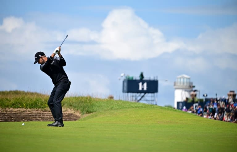 Brian Harman surged clear at the top of the British Open leaderboard on 10 under par (Ben Stansall)