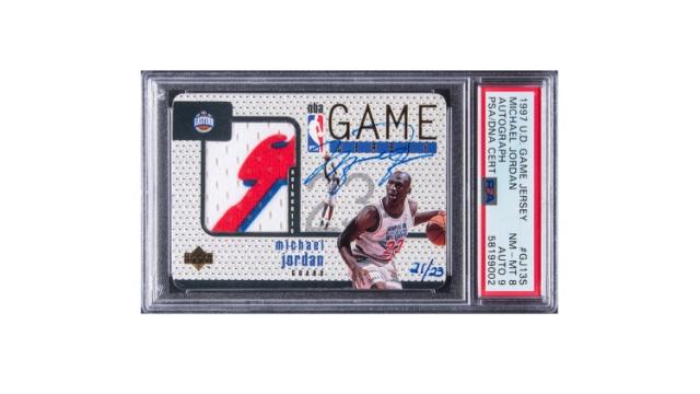 Michael Jordan 1997 UD Game Jersey Autograph Nets $840,000