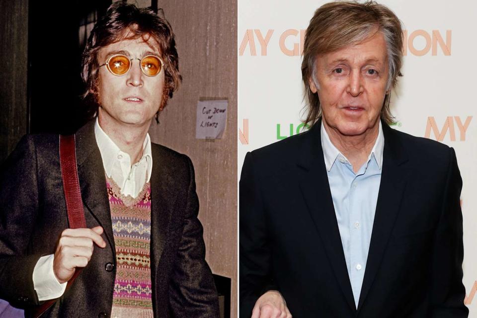 Vinnie Zuffante/Michael Ochs Archives/Getty; David M. Benett/Dave Benett/WireImage John Lennon in 1973 and Paul McCartney in 2018