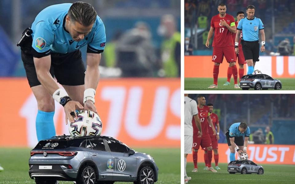 Euro 2020's remote control kick-off ball car what why 2021 - SHUTTERSTOCK, REUTERS, GETTY IMAGES
