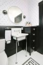 <p>Is there any combo more classic? We're obsessed with this super sexy powder room.</p><p>See more at <a rel="nofollow noopener" href="http://www.blacklacquerdesign.com/arts-crafts-glam" target="_blank" data-ylk="slk:Black Lacquer Design;elm:context_link;itc:0;sec:content-canvas" class="link ">Black Lacquer Design</a>.</p>