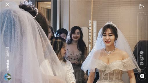 林佩瑤好友林重鹹在社群平台PO出婚紗照。（圖／翻攝自林重鹹IG）
