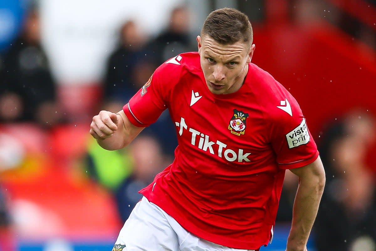 Paul Mullin in action for Wrexham (Barrington Coombs/PA)