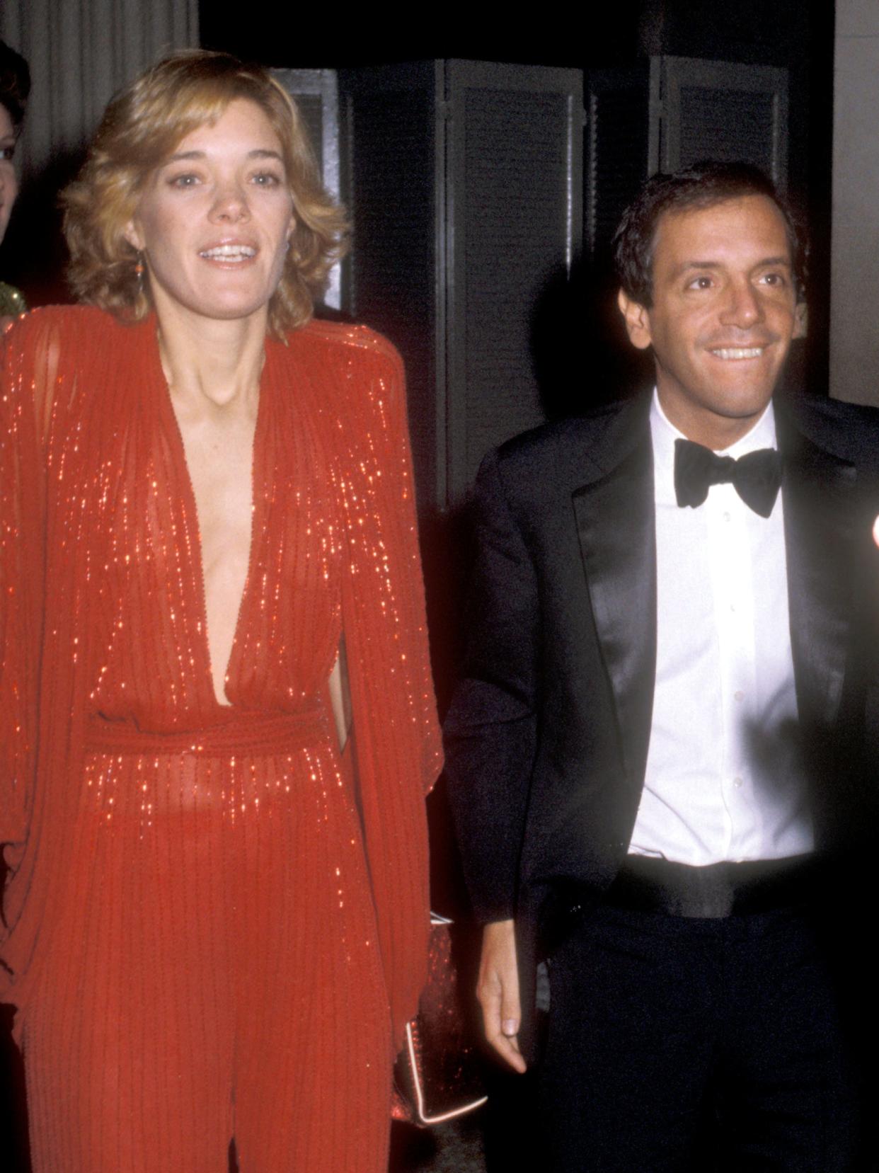 Berry Berenson and Studio 54 owner Steve Rubell at the 1979 Met Gala.