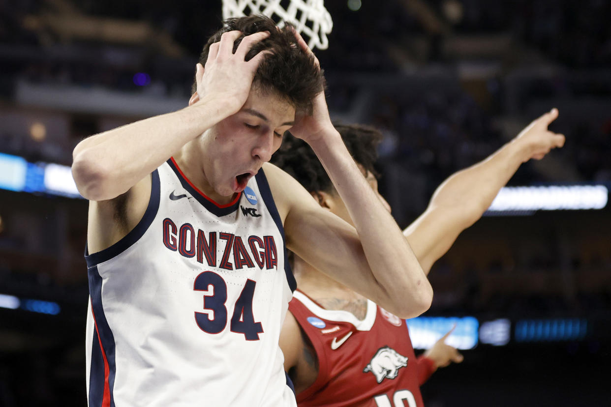 Chet Holmgren is a top prospect in the 2022 NBA draft. The Orlando Magic earned the top overall pick in Tuesday's draft lottery. (Photo by Steph Chambers/Getty Images)