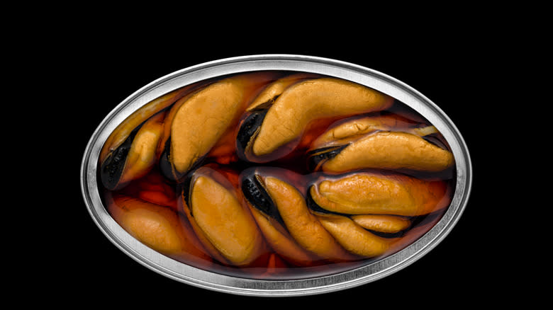 canned mussels