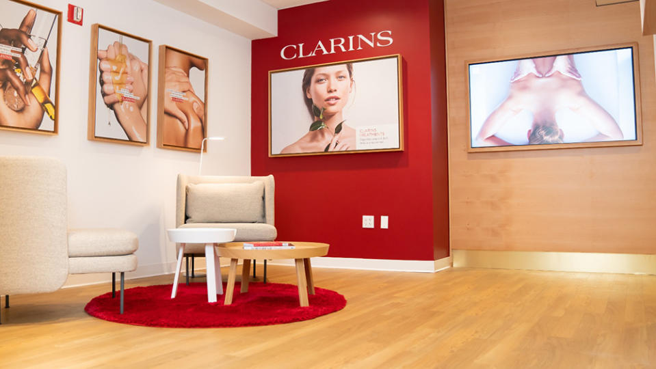 Inside the new Clarins spa in JFK's Air France Lounge