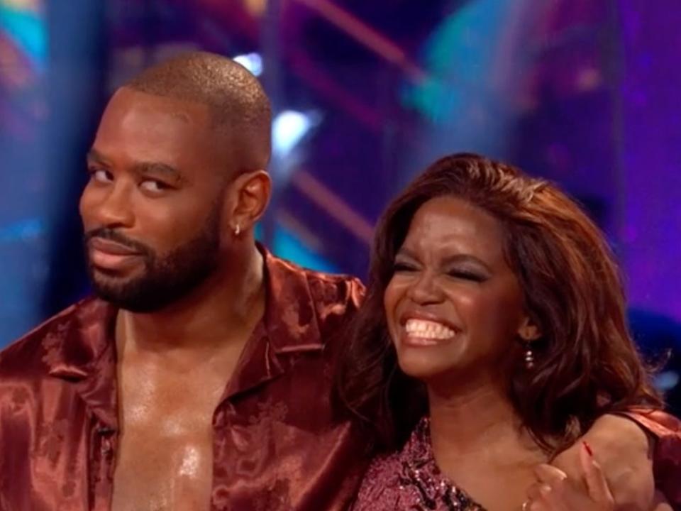 Oti Mabuse doesn’t look set to retain her ‘Strictly’ crown with Ugo Monyee (BBC iPlayer)