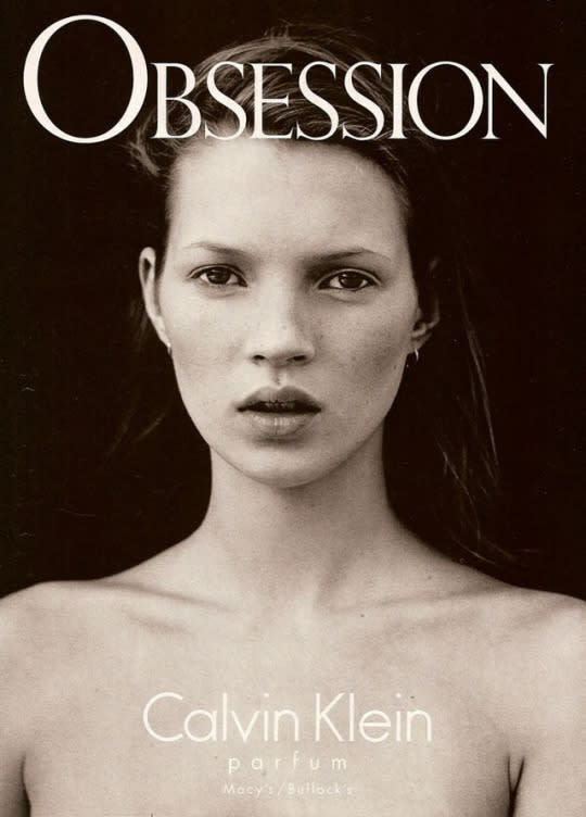 Kate Moss for Calvin Klein Obsession 1995