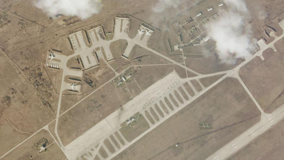 Mykolaiv air base struck by Russian forces