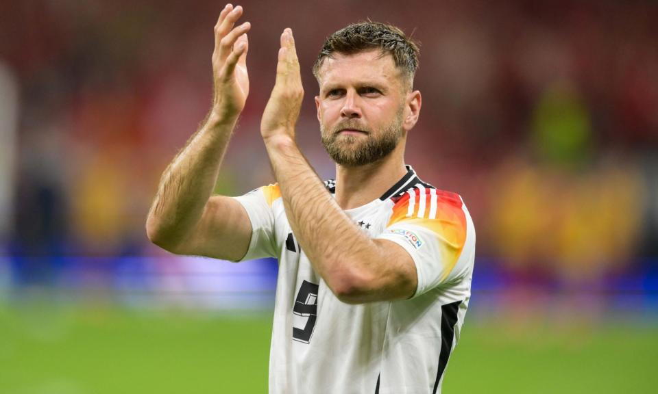 <span>Niclas Füllkrug (centre) has scored four times in six games for Germany.</span><span>Photograph: Action Press/Shutterstock</span>