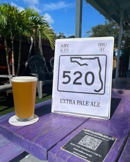 520 Extra Pale Ale at Dirty Oar Beer Co. in Cocoa Village is a light-bodied ale with pine and grapefruit notes, accentuated by Mosaic Incognito.
