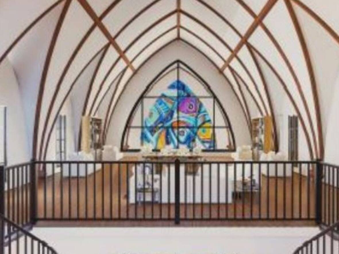 The church will become a place for art to be created and displayed, while the affordable housing will be newly built on the property.   (Roger Cosman/CBC and submitted by Seth Asimakos - image credit)