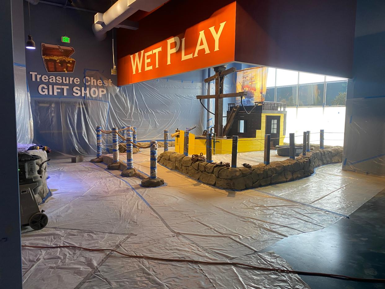 Blue Zoo will feature a wet play zone for children, and will offer raincoats March 23, 2024.