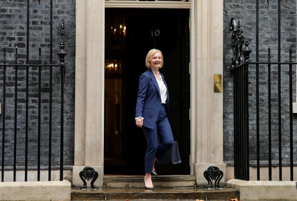 Liz Truss, the new prime minister, is expected to announce an energy price freeze on Thursday  (AP)