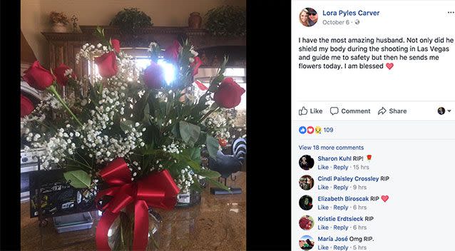 Lorraine Carver had recently written a touching post about the couple's relationship on social media. Photo: Facebook