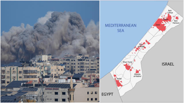 Where is Gaza and who lives there? Map shows location of Palestinian  territory