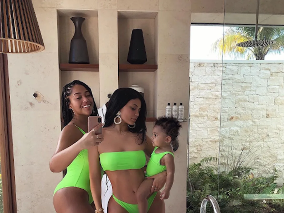 Jordyn was featured in Kylie’s birth announcement video (@kyliejenner Instagram)