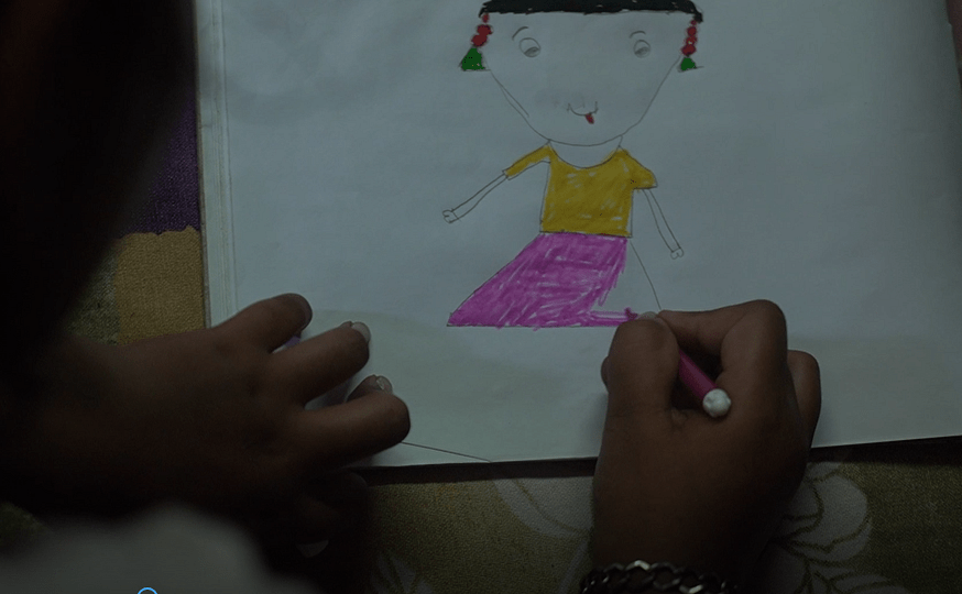 <div class="paragraphs"><p>Chhoti Nirbhaya painting her favourite – 'Gudiya.'</p></div>
