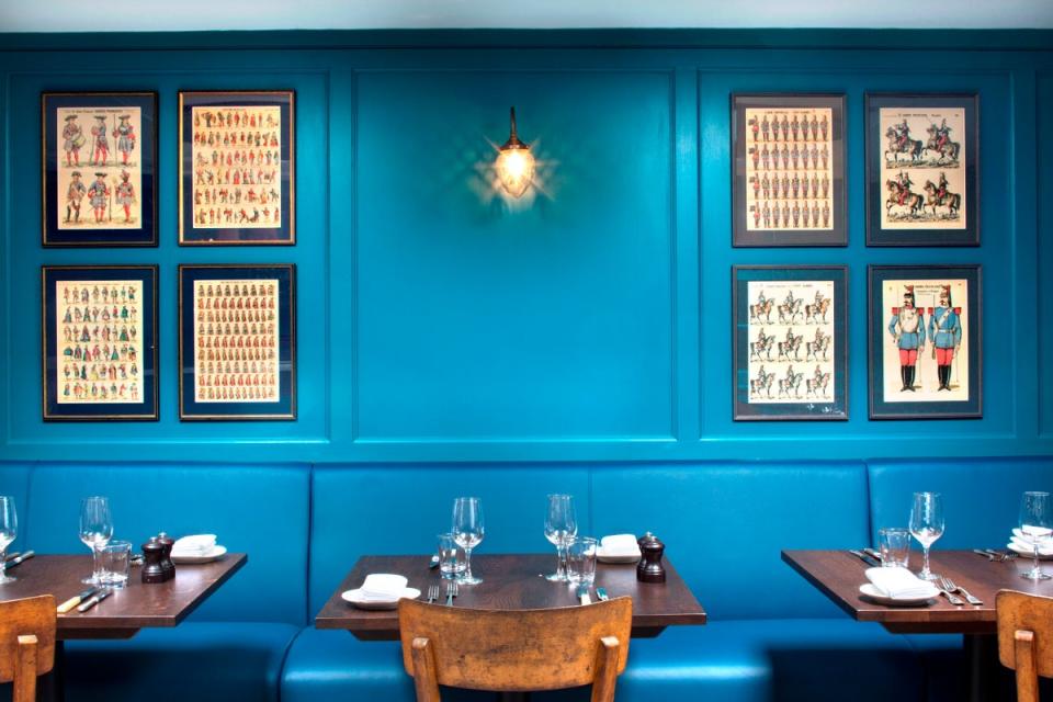 Colour pop in The Bower House’s restaurant (The Bower House)