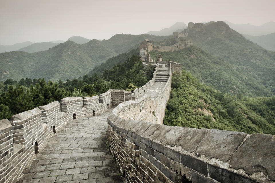 <em>Damaged – the fire reportedly left part of the Great Wall charred and damaged (Pictures: Getty)</em>