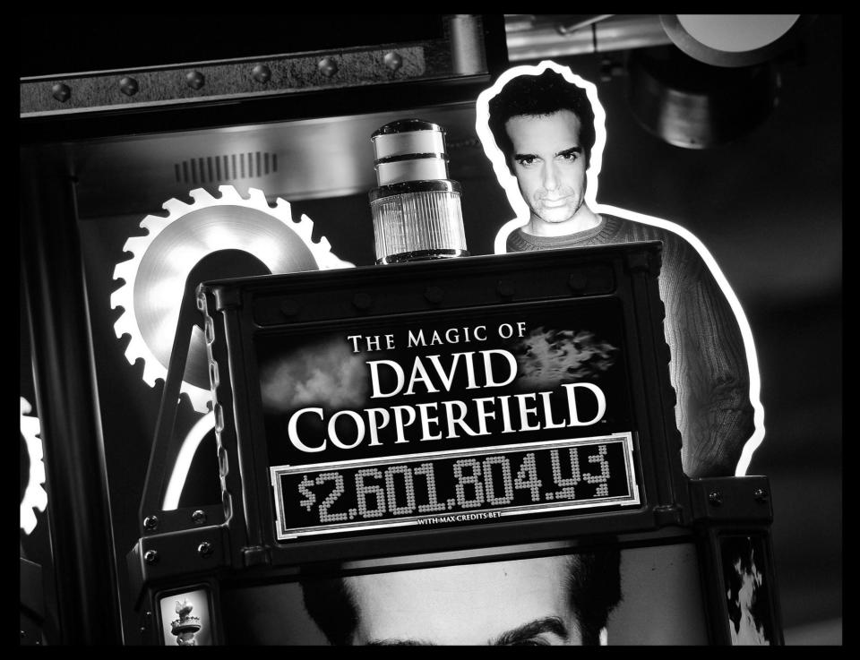 <span>A David Copperfield slot machine at the MGM Grand casino-hotel in Las Vegas.</span><span>Photograph: Getty Images</span>