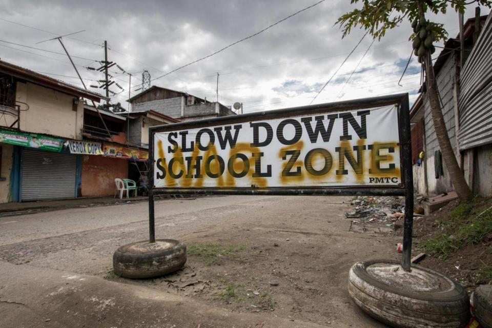 A sign in Marawi city, the Philippines (Hanna Adcock/Save the Children)