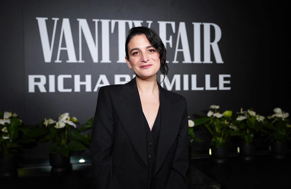 Jenny Slate arrives as Vanity Fair and Richard Mille host a private cocktail party honoring A24's "Everything Everywhere All at Once" in Los Angeles at Mandarin Oriental Residences Beverly Hills on March 10, 2023 in Beverly Hills, California.