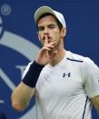 Sept 1, 2016; New York, NY, USA; Andy Murray of the UK after a shot to Marcel Granollers of Spain (not pictured) on day four of the 2016 U.S. Open tennis tournament at USTA Billie Jean King National Tennis Center. Robert Deutsch-USA TODAY Sports