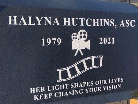 Halyna Hutchins' grave marker provided to Insider by a spokesperson for her family.