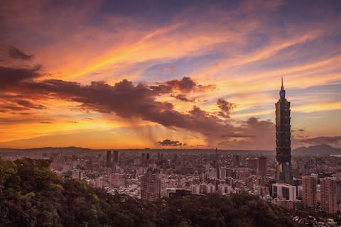 Taipei's 101 building was once the tallest in the world - Credit: Getty